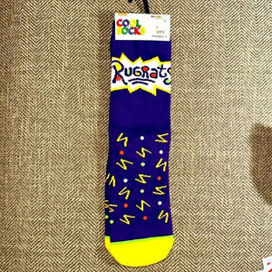 NICKELODEON RUGRATS WMN CREW SOCKS BY COOL SOCKS 1 PAIR Sz 5-11 NWT VIACOM